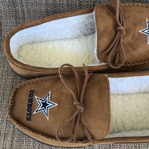 cowboys moccasin slippers